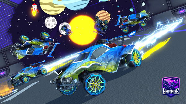 A Rocket League car design from SideXues