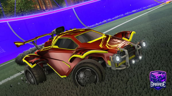 A Rocket League car design from SpaceDripSea69