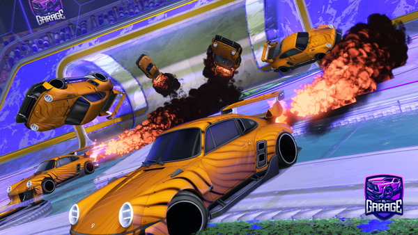 A Rocket League car design from FarligSortMand