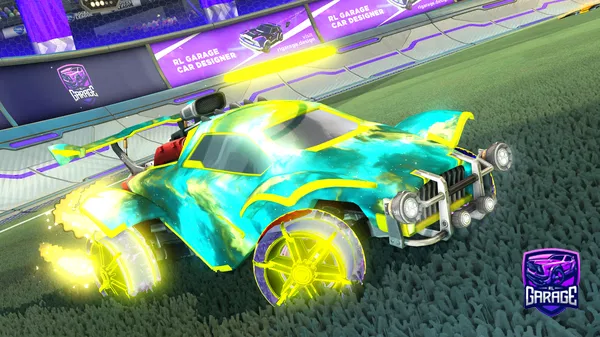 A Rocket League car design from ZombieDust88