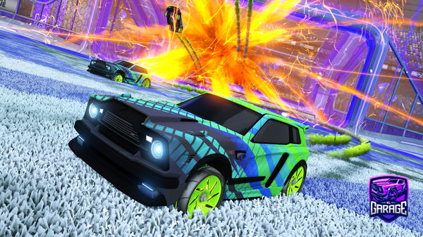 A Rocket League car design from jacobbahnan