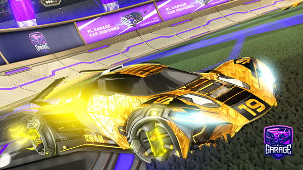 A Rocket League car design from GlowyMSG