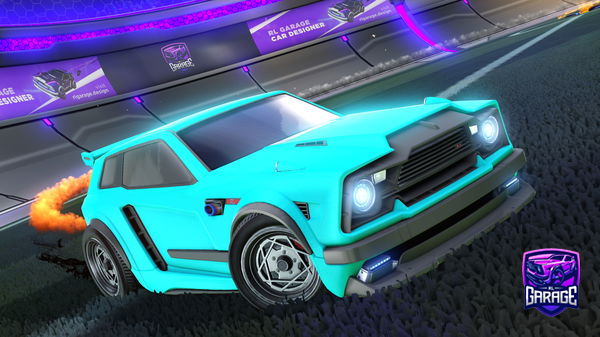 A Rocket League car design from Yarn09