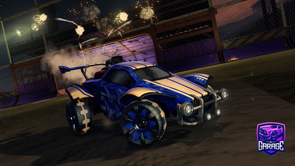 A Rocket League car design from -Mouni-