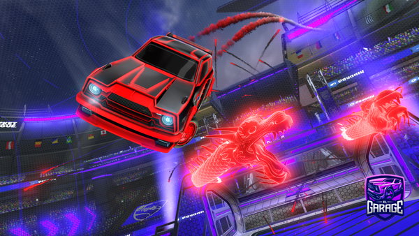 A Rocket League car design from dxrkCALAMITY