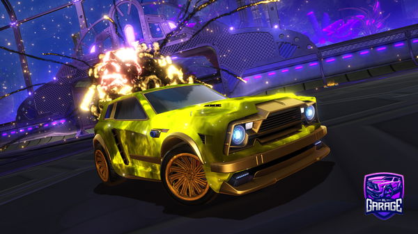 A Rocket League car design from HiRandomTV