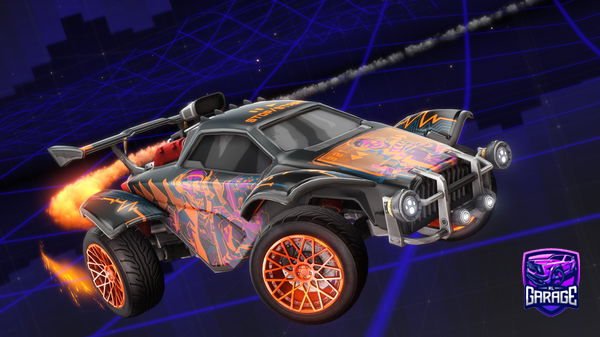 A Rocket League car design from Fluffydog44