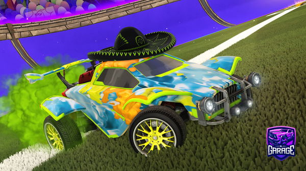 A Rocket League car design from poobum