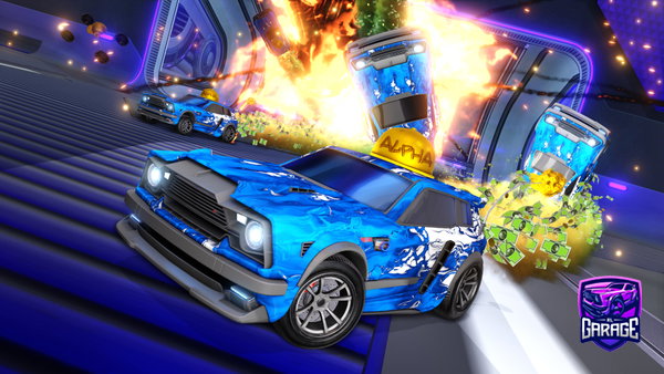 A Rocket League car design from AJ21104