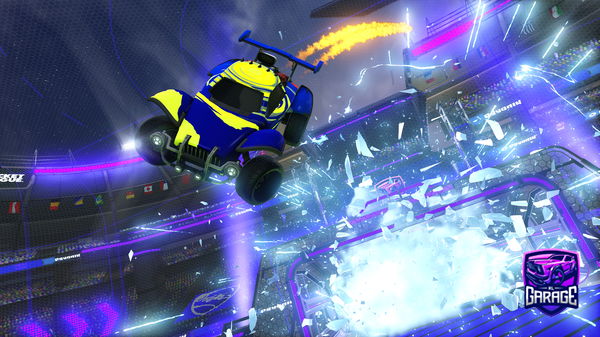 A Rocket League car design from nightskiez