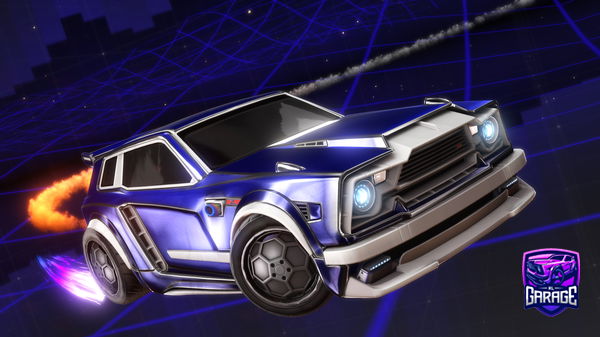 A Rocket League car design from Papastroumf