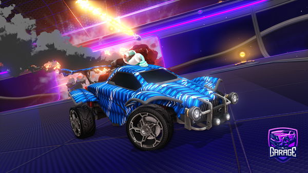 A Rocket League car design from someone556