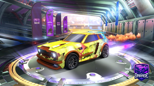 A Rocket League car design from Dishyburrito404