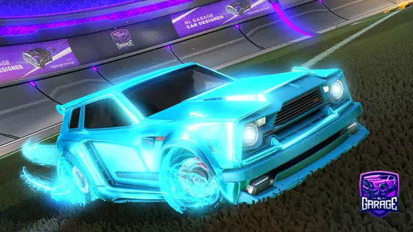 A Rocket League car design from Cosplash