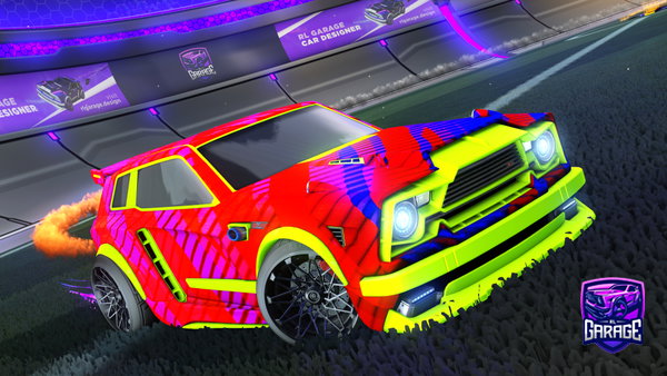 A Rocket League car design from vntrrl
