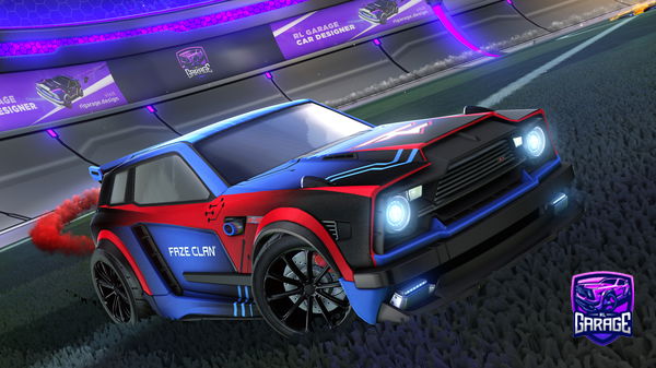 A Rocket League car design from z_rex11