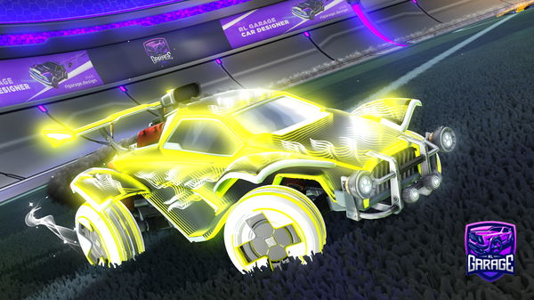 A Rocket League car design from Lime-Top-Hat