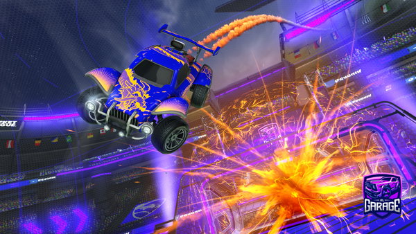 A Rocket League car design from Hudvi