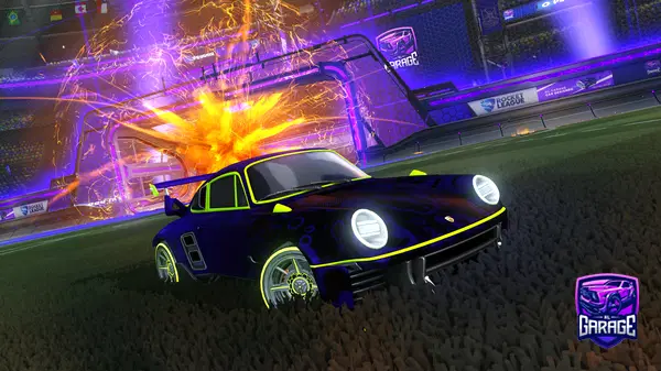 A Rocket League car design from Zombzz