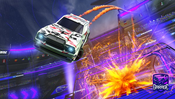 A Rocket League car design from splashbang