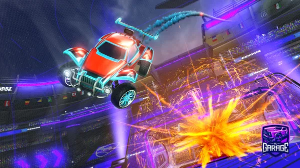 A Rocket League car design from Bronzinni007