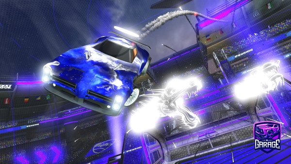 A Rocket League car design from QU1CKS1LVr