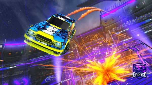 A Rocket League car design from OhNappy