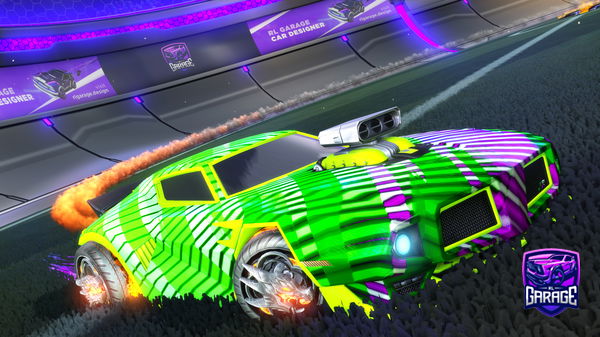 A Rocket League car design from Pacman3636