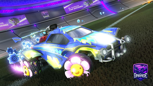 A Rocket League car design from pixl_