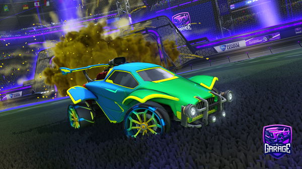 A Rocket League car design from GreenVDogFan
