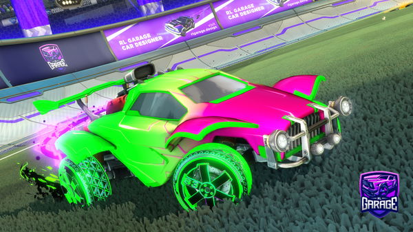 A Rocket League car design from Fluffyfire123