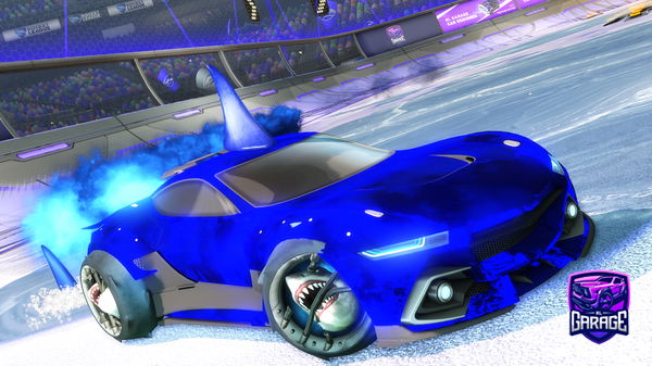 A Rocket League car design from vooza17
