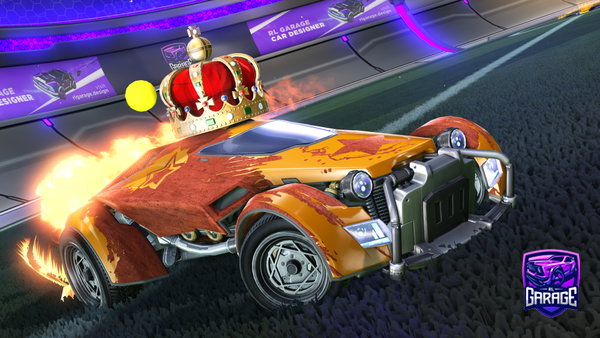 A Rocket League car design from Croument