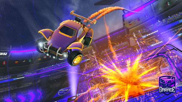 A Rocket League car design from greasyonyt