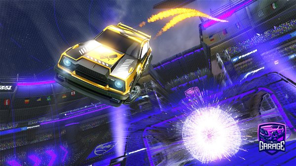 A Rocket League car design from sync-on-epic
