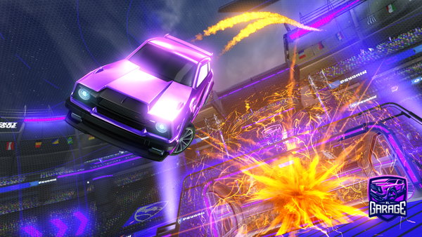 A Rocket League car design from Waakyy
