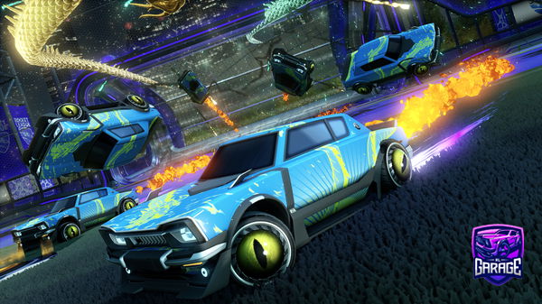 A Rocket League car design from HiRandomTV