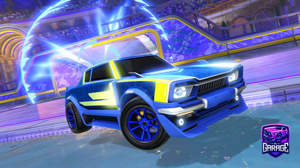 A Rocket League car design from SP4RKY08