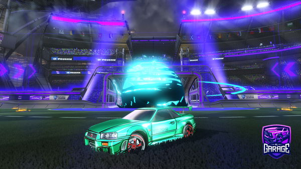 A Rocket League car design from HIBSRULE24