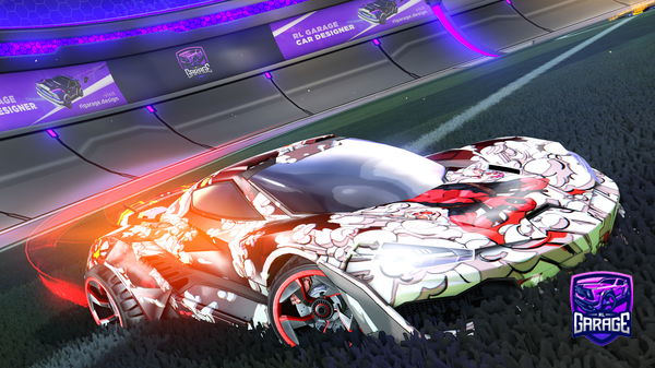 A Rocket League car design from Cosplash