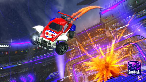 A Rocket League car design from Paper7