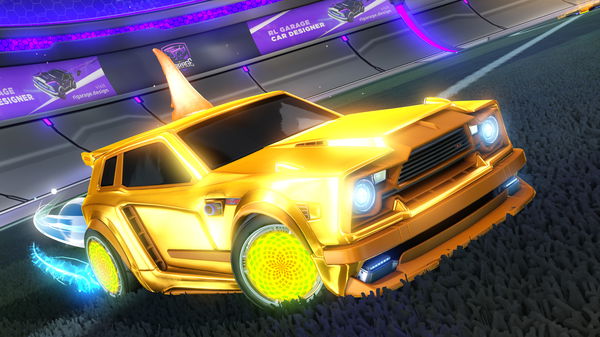 A Rocket League car design from Cosplash