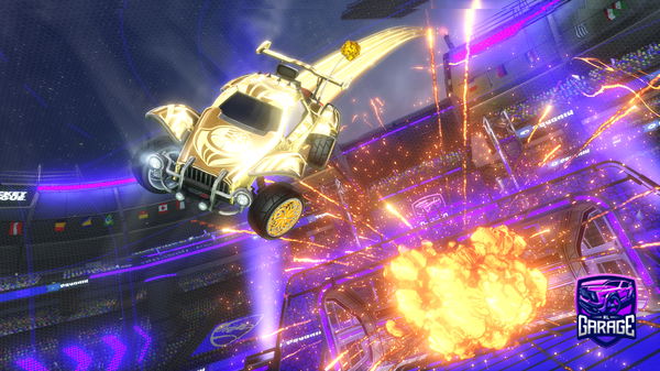 A Rocket League car design from lightshadowww