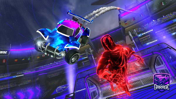 A Rocket League car design from Thomastyrrell12