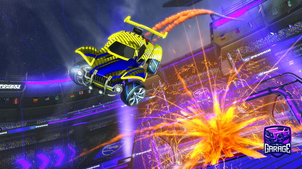 A Rocket League car design from Mathies34