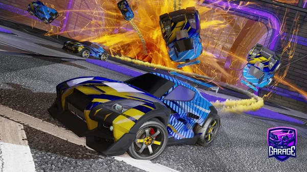 A Rocket League car design from Ezeltra