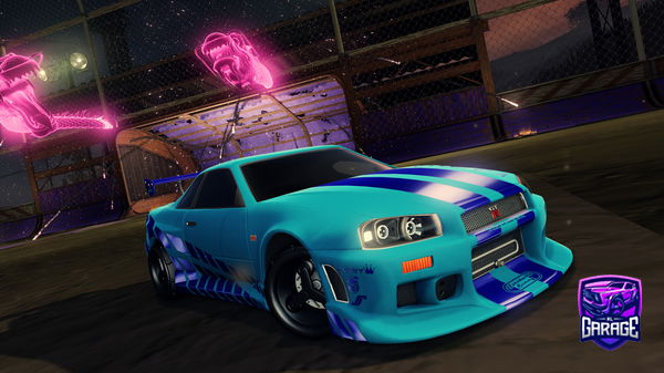 A Rocket League car design from xvhitexd