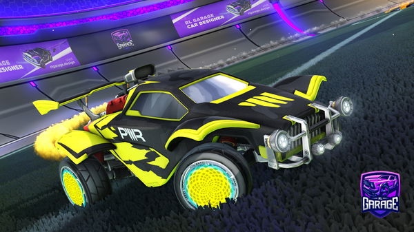 A Rocket League car design from Poweredplayer