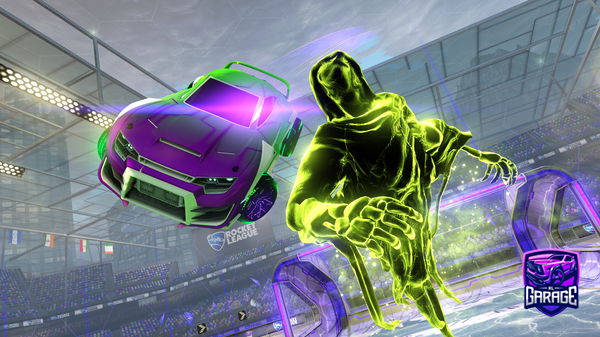 A Rocket League car design from DJ_EM3RALD