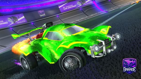 A Rocket League car design from Bananasfc22